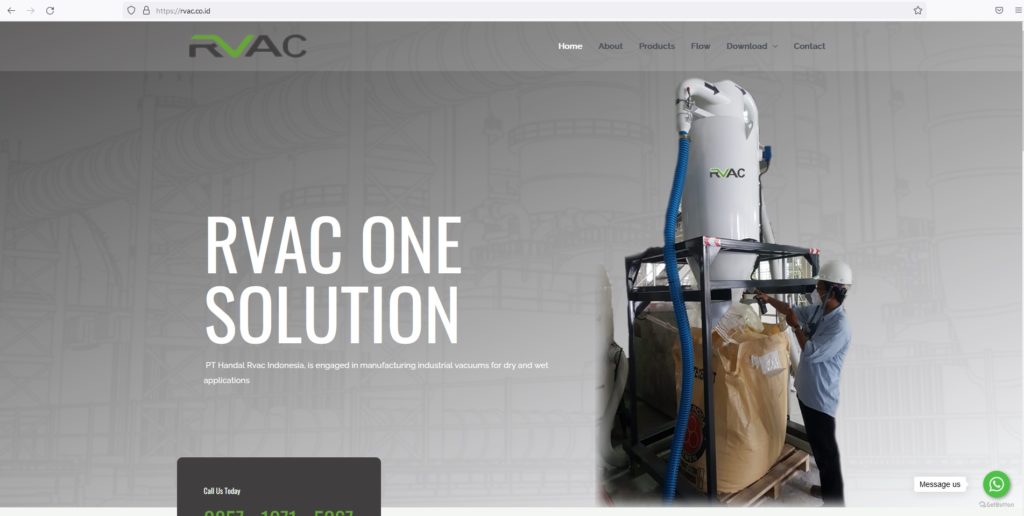 Website perusahaan rvac